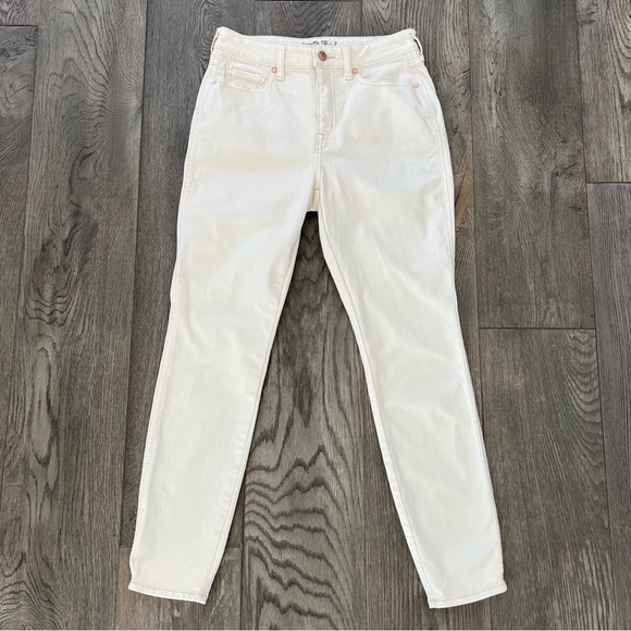 Free People Denim - FREE PEOPLE We The Free Curvy High Rise Cream Denim Jeans Size 27